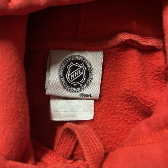 Vintage Chicago Blackhawks Red Hoodie Sweatshirt Size Large - Picture 3 of 3